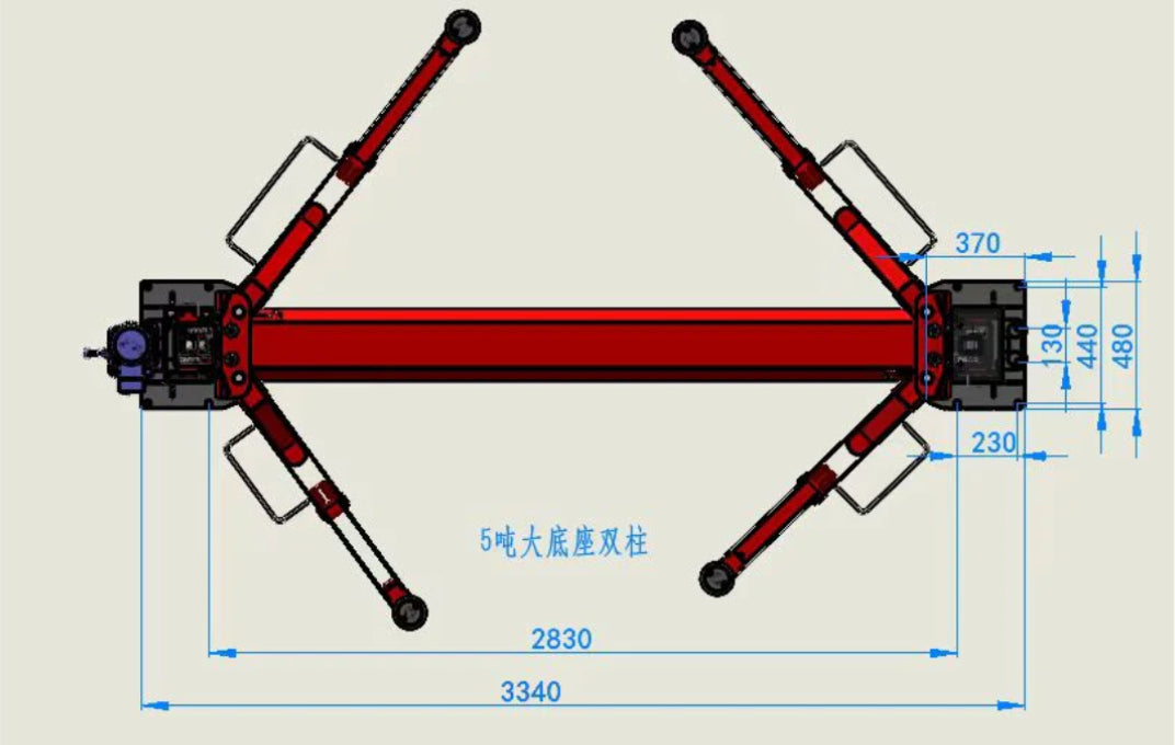 Katool KT-H120D 12,000lbs Two Post Lift