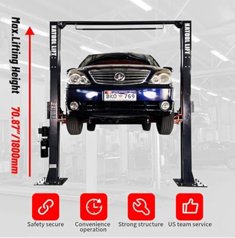 Katool KT-AM120SD 12,000lbs Two Post Lift
